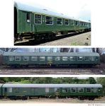 Tillig 01122 - TT - 3-tlg. Set Personenwagen Retro, KŽC Doprava s.r.o., Ep. VI